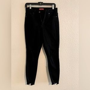 Guess black skinny high waisted jeans